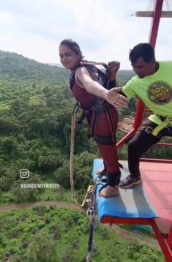Bungee jumping in Goa